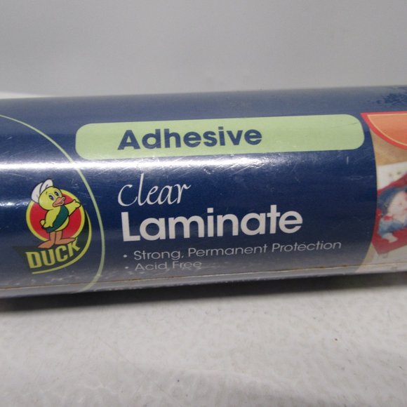 NWT! Duck Tape Clear Adhesive Peel Stick Laminate - 18in x 24ft. (36sq.ft) - Picture 5 of 5
